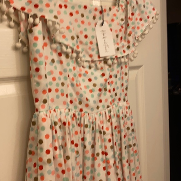 Off shoulder polka dot dress - Picture 4 of 4